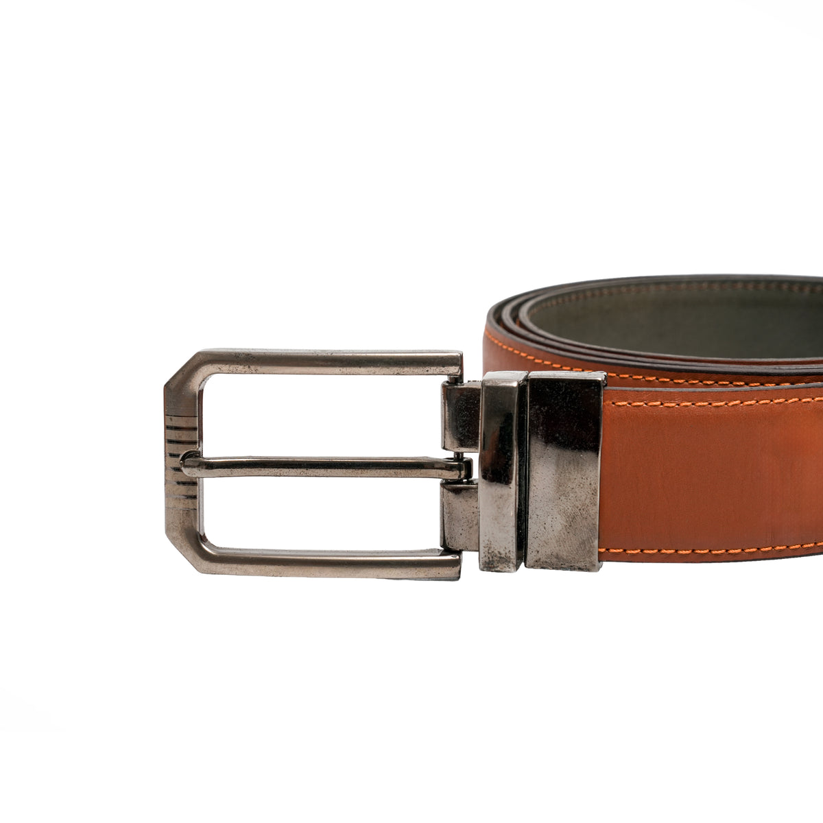 Leather Machine Stitch Belt