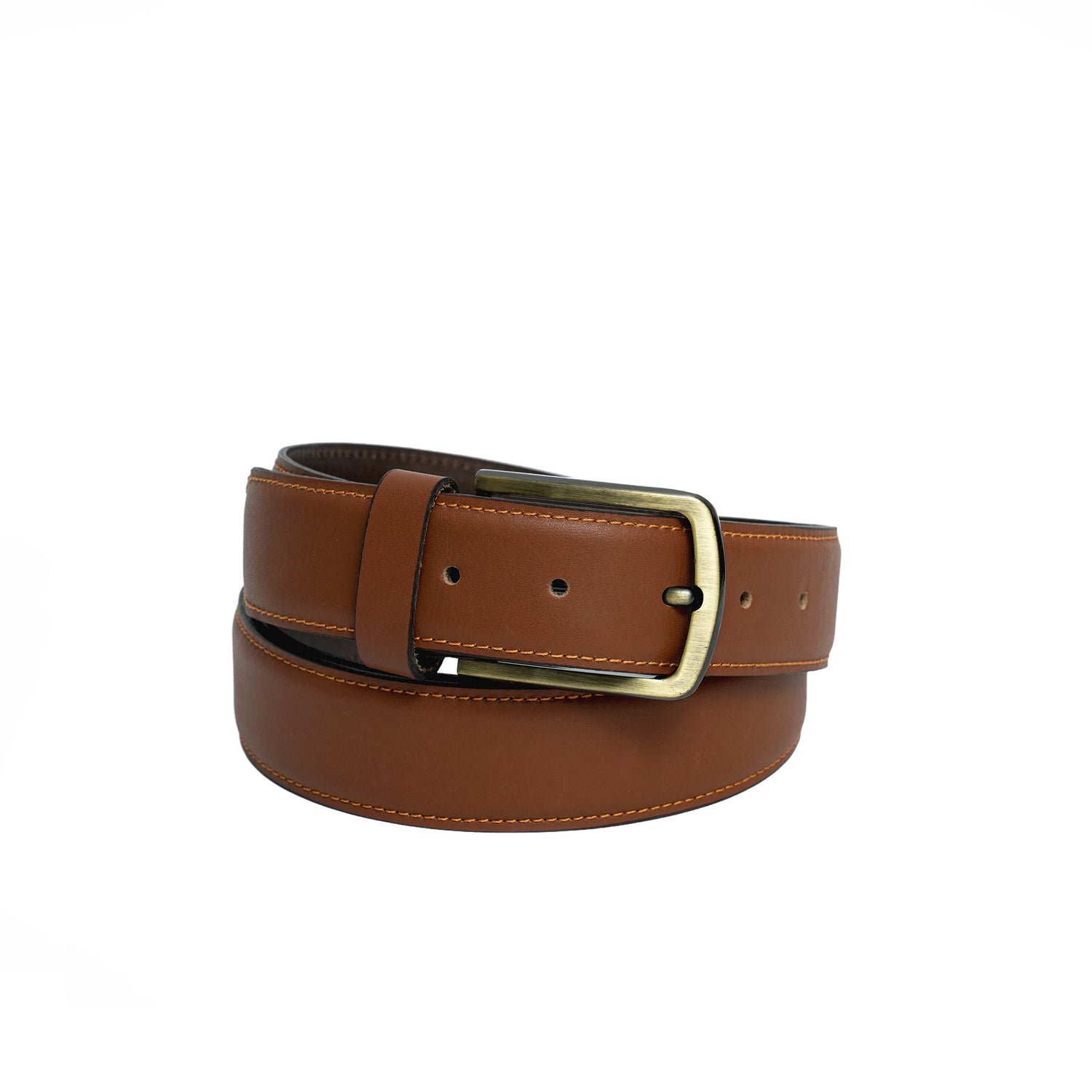Leather Machine Stitch Belt