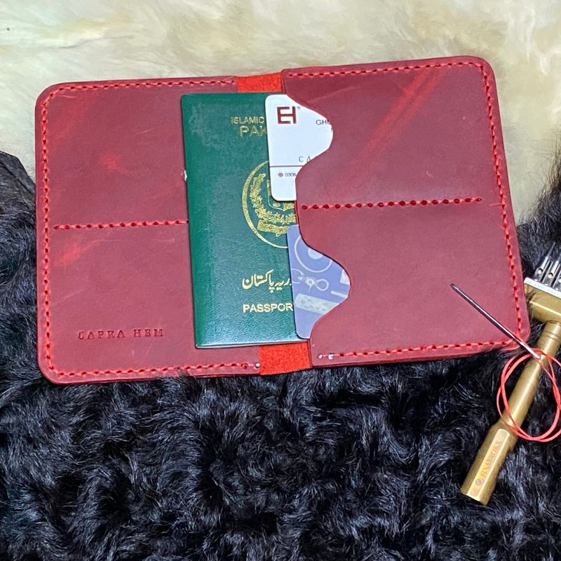 Leather Passport Cover | Handmade Passport Holder - PS-01