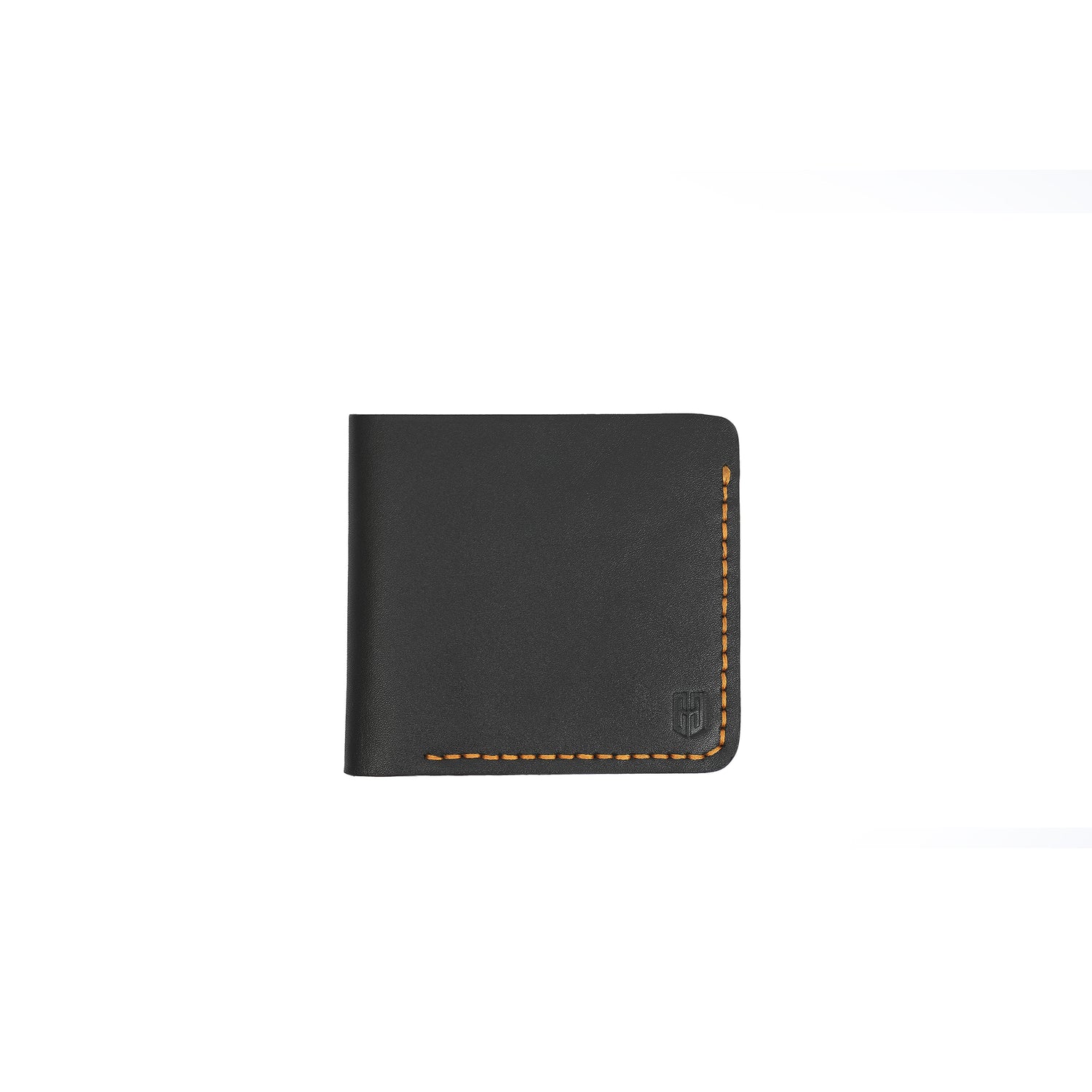 Caprahem Bifold Wallet BW-04 in tan brown handmade leather — angled 3/4 view