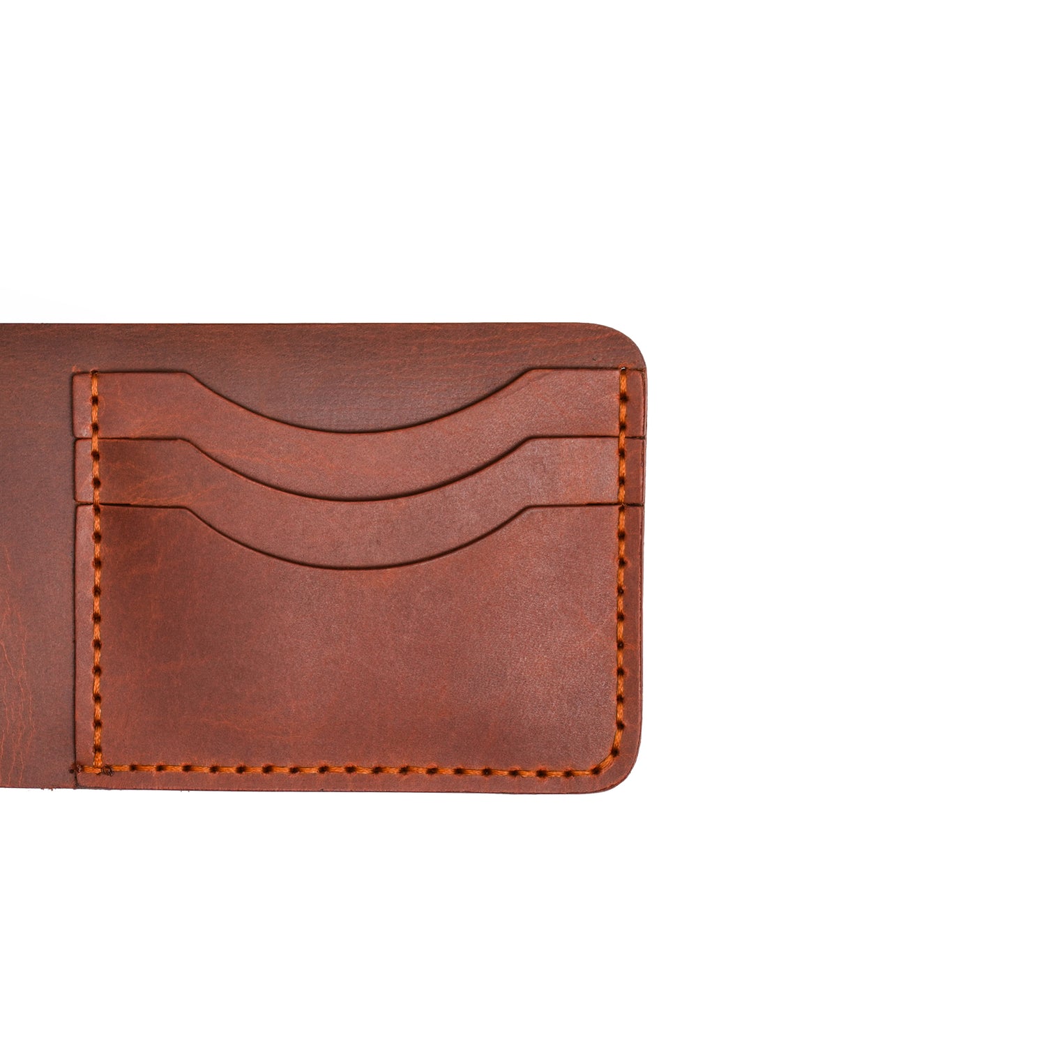 Caprahem Bifold Wallet BW-05 in brown handmade leather — front view