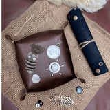 Handmade Leather Gadget Tray - GT-01