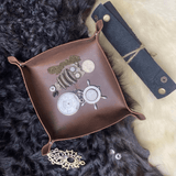 Handmade Leather Gadget Tray - GT-01