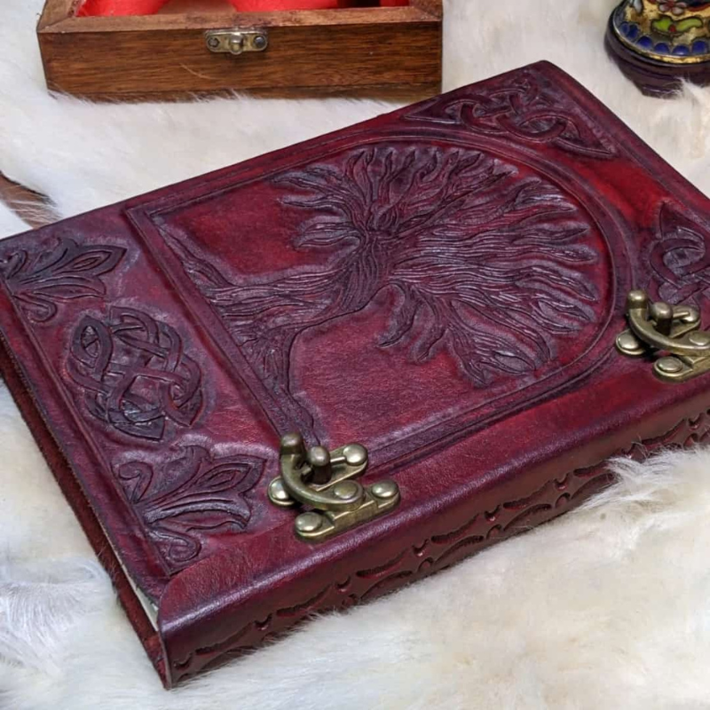 Hand Carved Antique Style Notebook | Handmade