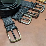 Texture Leather Belt | Handmade