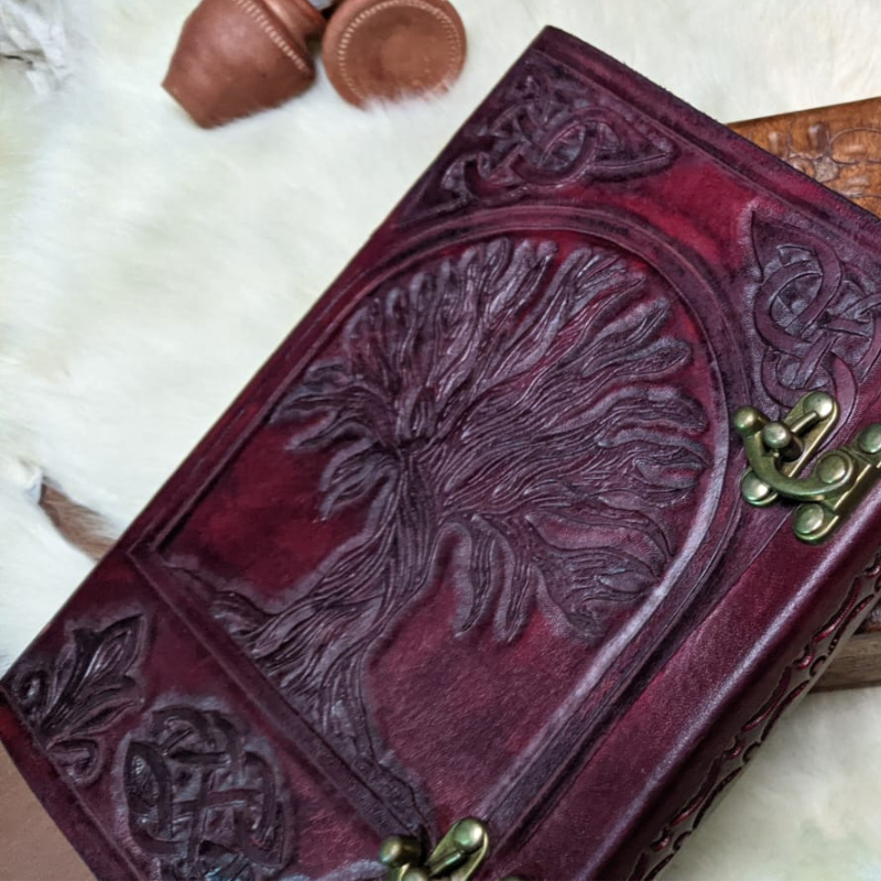 Hand Carved Antique Style Notebook | Handmade