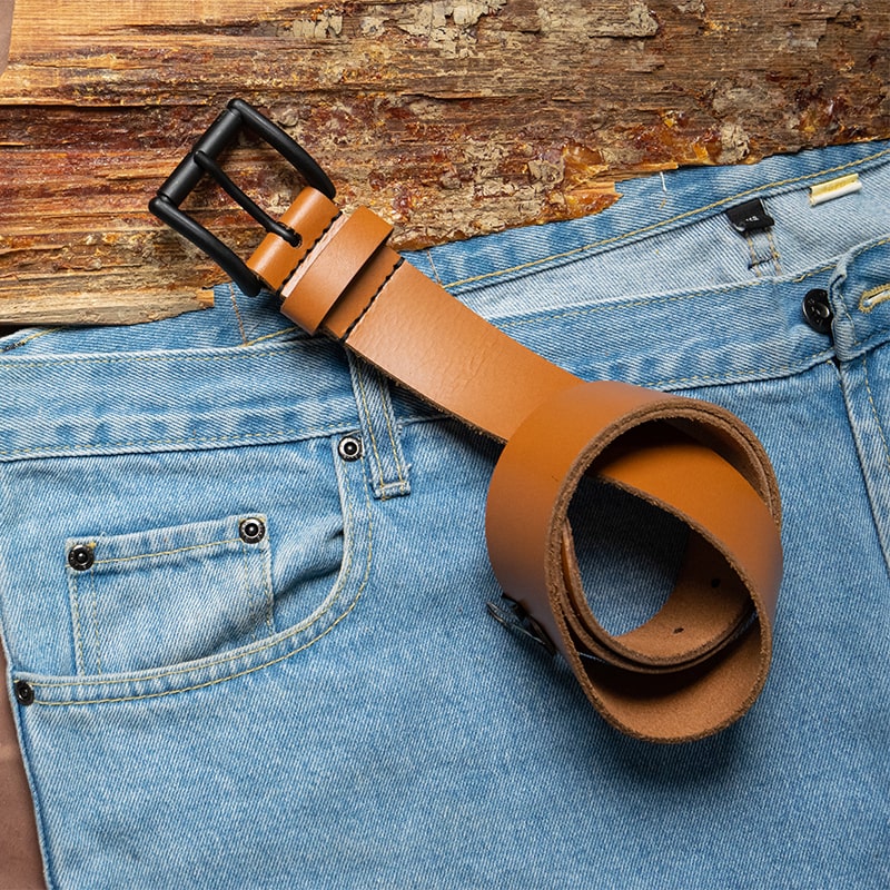 Leather Belt Plain | Handmade