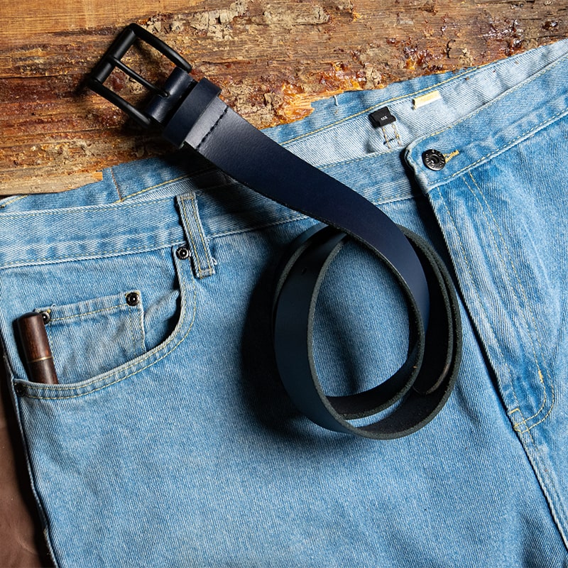 Leather Belt Plain | Handmade
