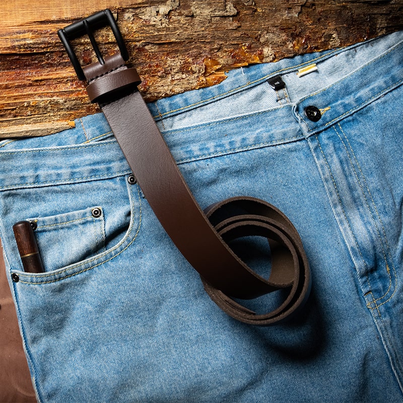 Leather Belt Plain | Handmade