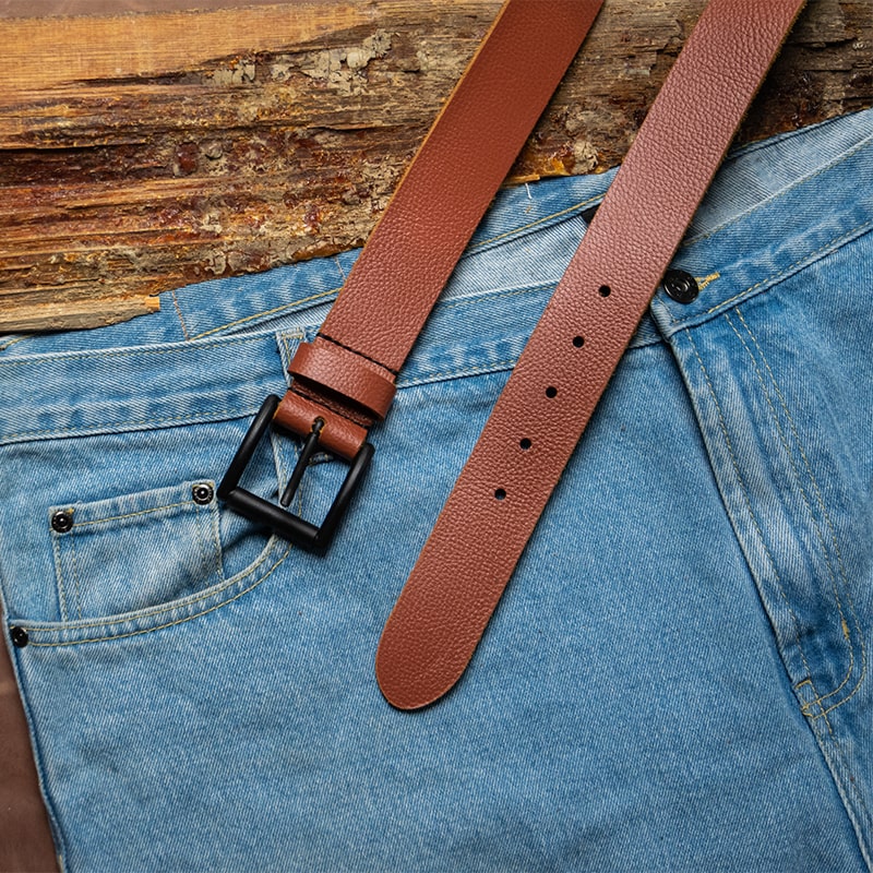 Leather Belt Plain | Handmade