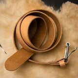 Leather Belt Chrome Tan | Handmade
