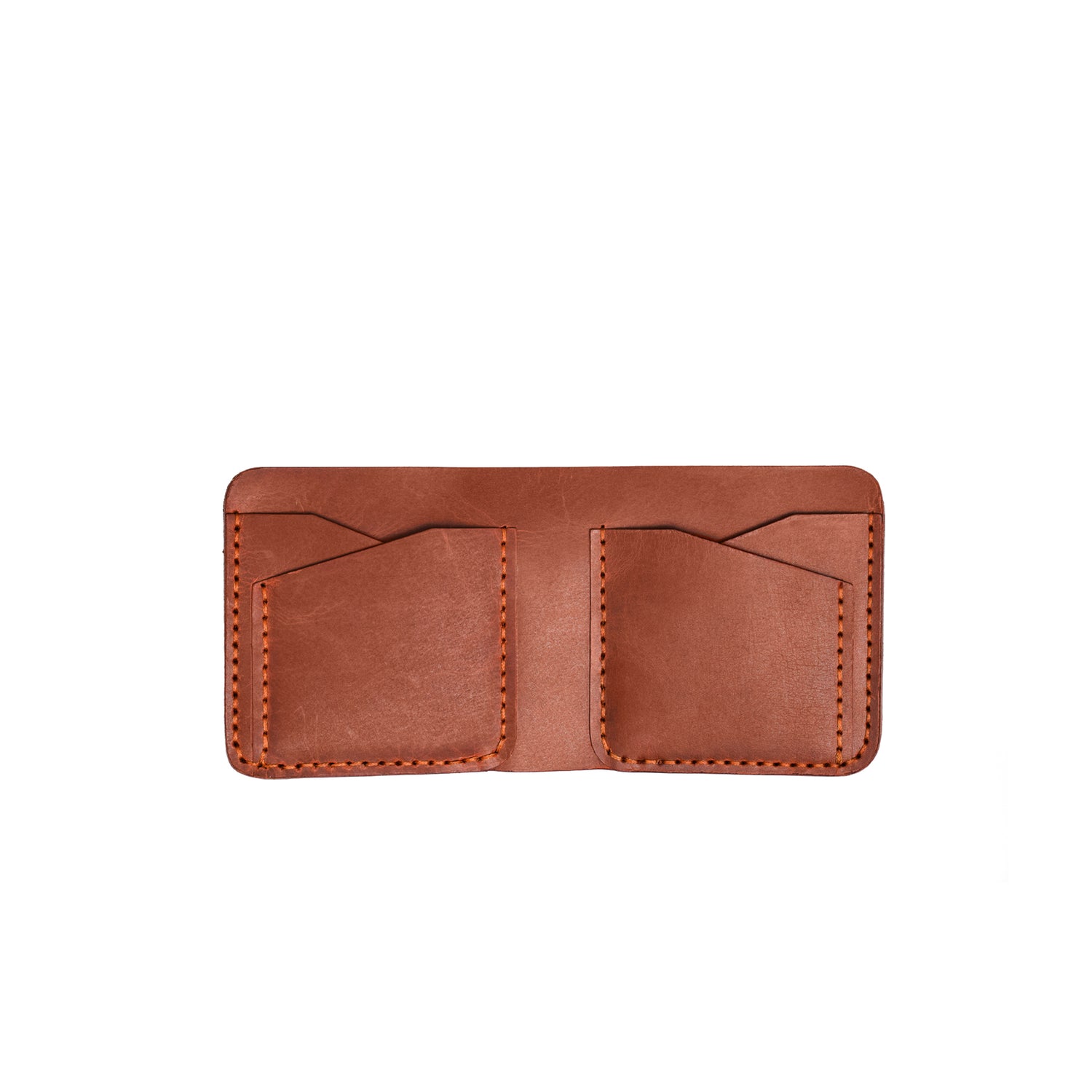 Caprahem Bifold Wallet BW-04 in black handmade leather — front view