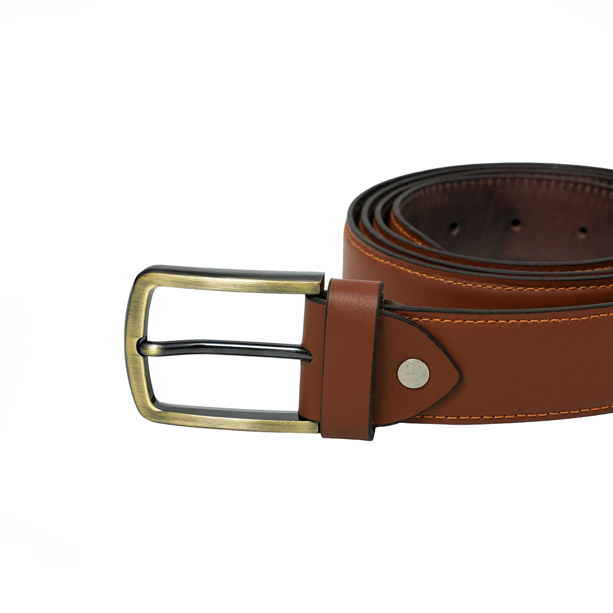 Leather Machine Stitch Belt