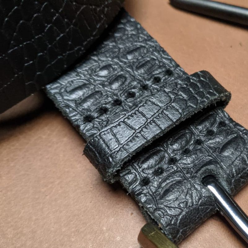 Texture Leather Belt | Handmade
