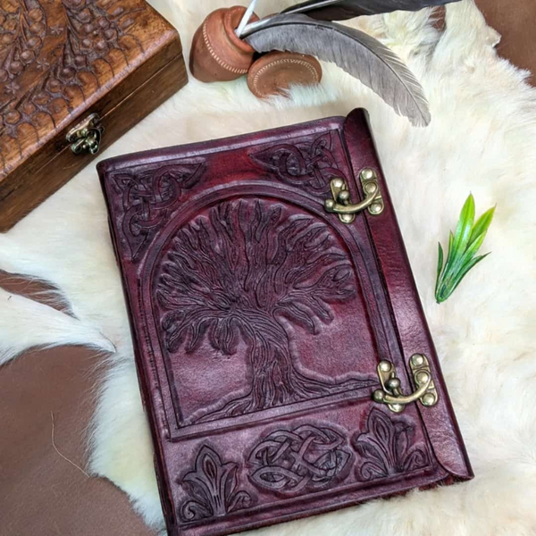 Hand Carved  Antique Style Notebook | Handmade