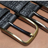 Texture Leather Belt | Handmade
