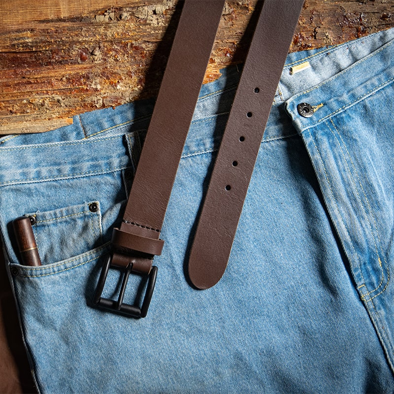 Leather Belt Plain | Handmade