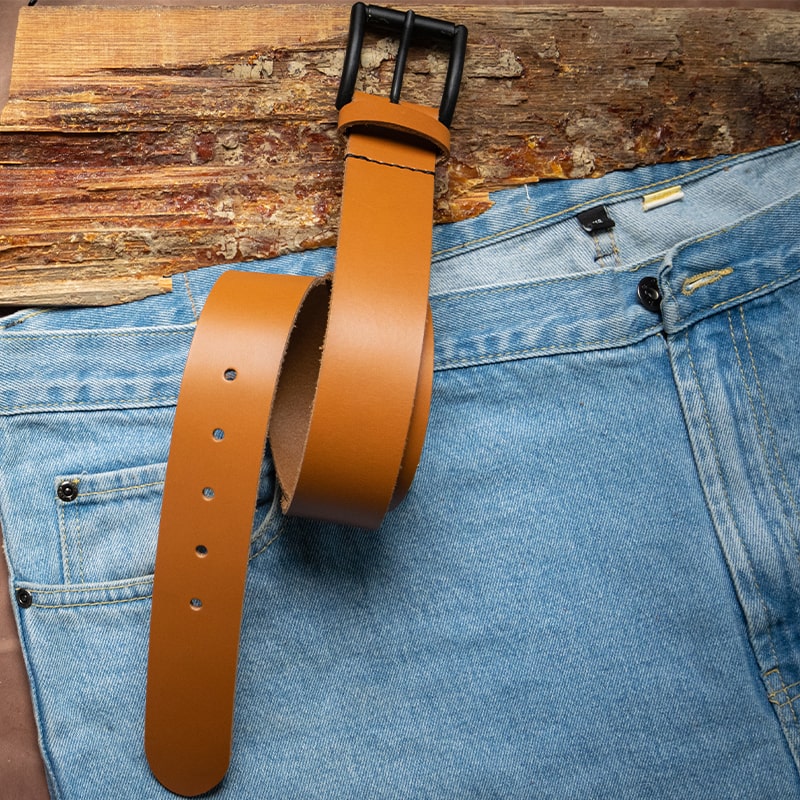 Leather Belt Plain | Handmade