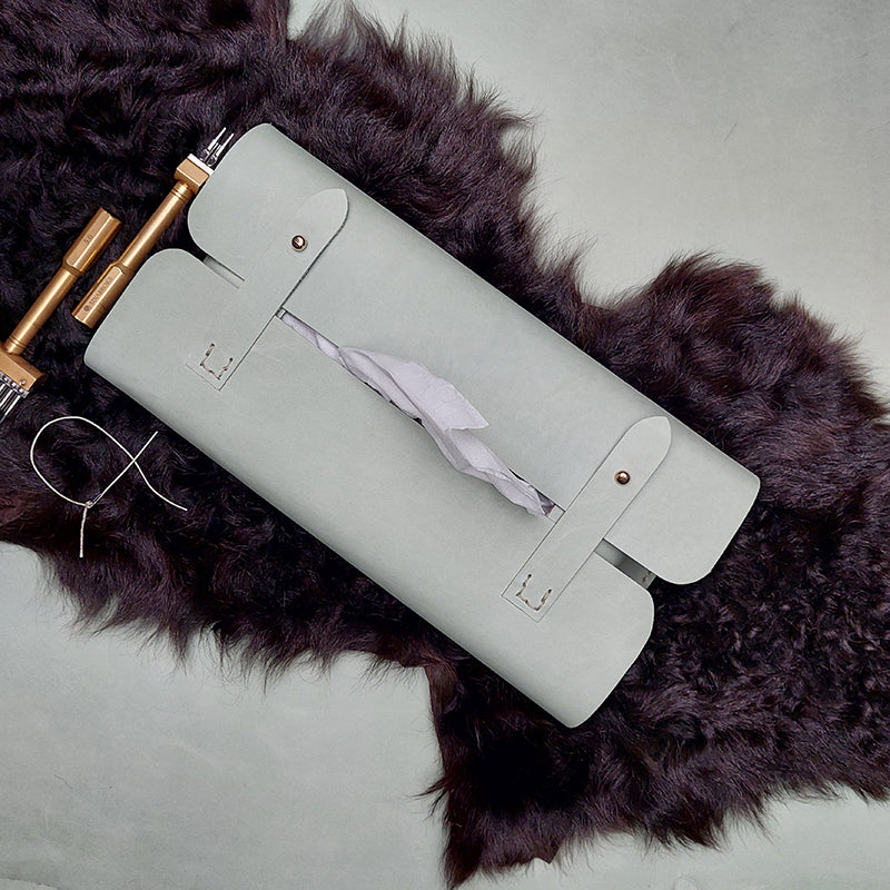 Tissue Box Cover [ Handmade Leather Case ] - TB-01