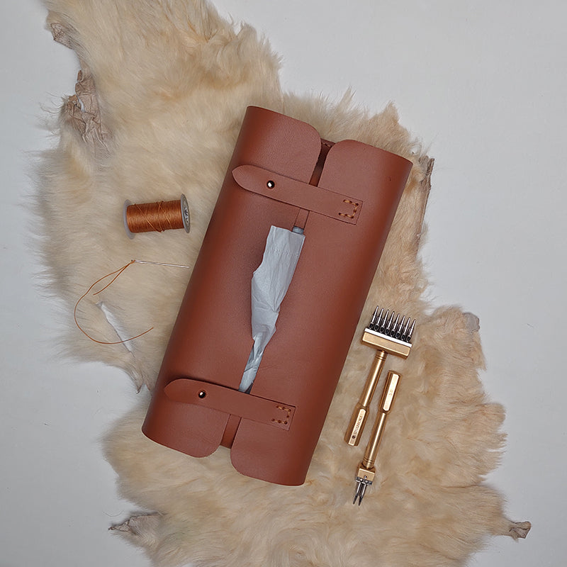 Tissue Box Cover [ Handmade Leather Case ] - TB-01