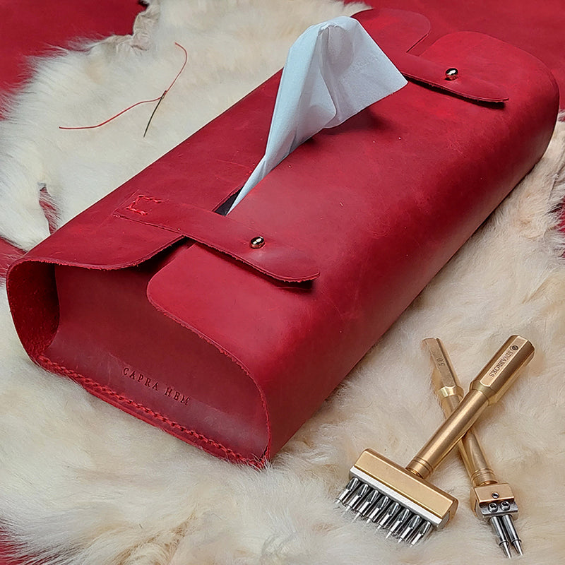 Tissue Box Cover [ Handmade Leather Case ] - TB-01