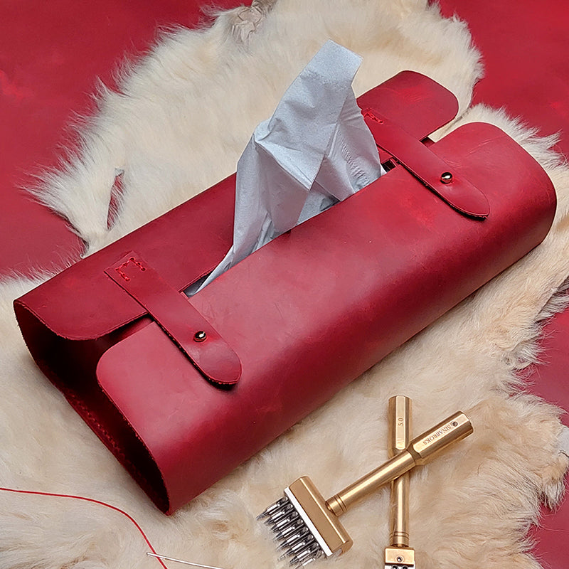 Tissue Box Cover [ Handmade Leather Case ] - TB-01