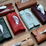 Tissue Box Cover [ Handmade Leather Case ] - TB-01